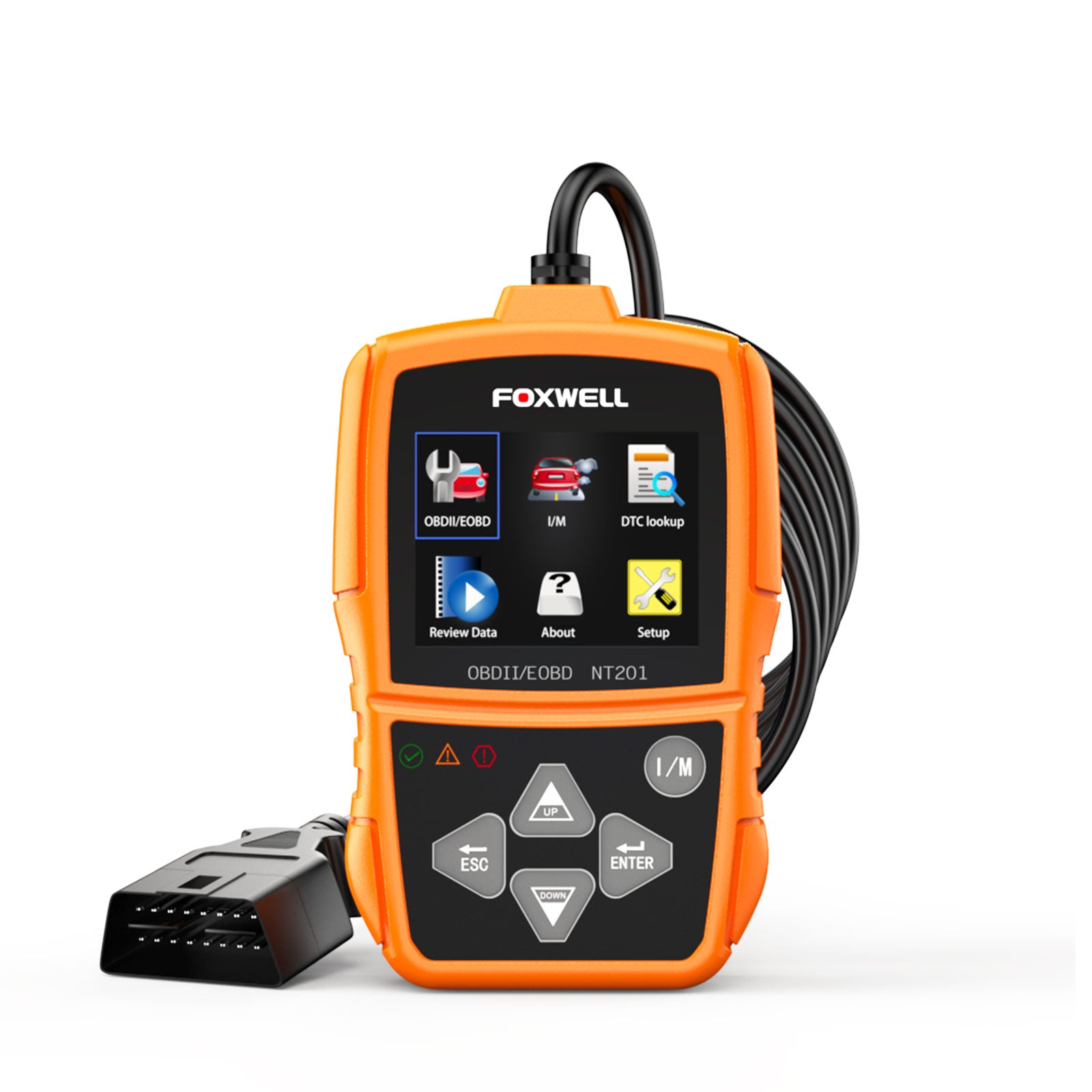 Foxwell NT201 Check Engine Light, Read and Clear Fault Codes, Live Data Scanner fot all cars