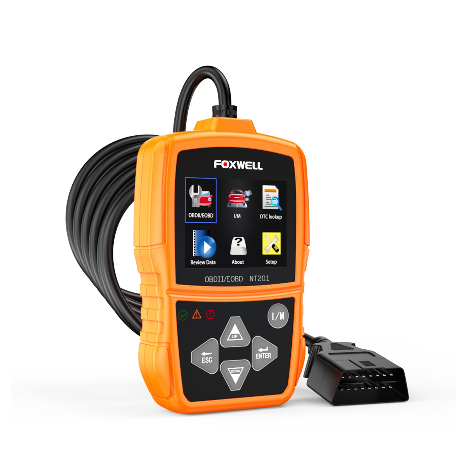 Foxwell NT201 Check Engine Light, Read and Clear Fault Codes, Live Data Scanner fot all cars