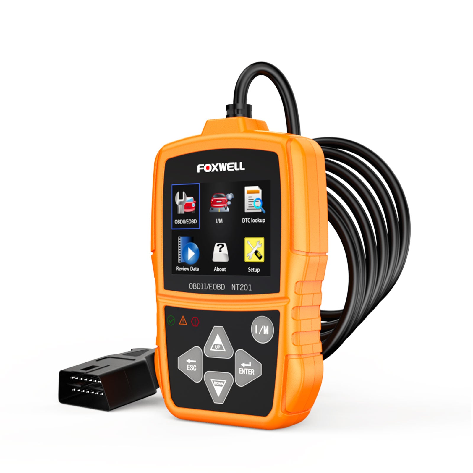 Foxwell NT201 Check Engine Light, Read and Clear Fault Codes, Live Data Scanner fot all cars