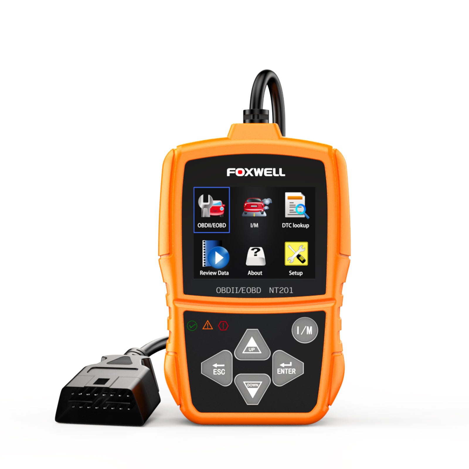 Foxwell NT201 Check Engine Light, Read and Clear Fault Codes, Live Data Scanner fot all cars