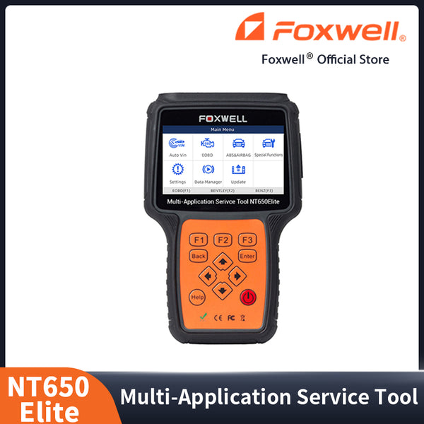 Foxwell NT650 Elite OBD2 Automotive Diagnostic Scanner Updated Version of  NT630 & NT630 Plus